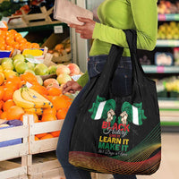 Nigeria Black History Month Grocery Bag Live It Learn It Make It - Wonder Print Shop