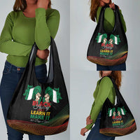 Nigeria Black History Month Grocery Bag Live It Learn It Make It - Wonder Print Shop