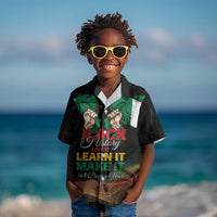 Personalized Nigeria Black History Month Kid Hawaiian Shirt Live It Learn It Make It - Wonder Print Shop