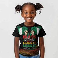 Personalized Nigeria Black History Month Kid T shirt Live It Learn It Make It - Wonder Print Shop