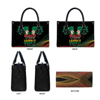 Nigeria Black History Month Leather Bag Live It Learn It Make It - Wonder Print Shop