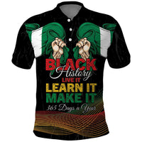 Personalized Nigeria Black History Month Polo Shirt Live It Learn It Make It - Wonder Print Shop