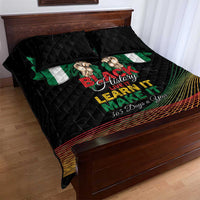 Nigeria Black History Month Quilt Bed Set Live It Learn It Make It - Wonder Print Shop