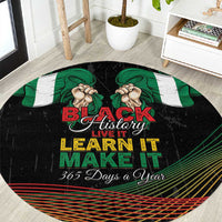 Nigeria Black History Month Round Carpet Live It Learn It Make It - Wonder Print Shop