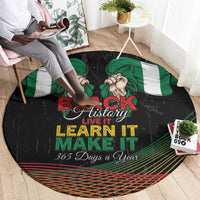 Nigeria Black History Month Round Carpet Live It Learn It Make It - Wonder Print Shop
