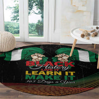 Nigeria Black History Month Round Carpet Live It Learn It Make It - Wonder Print Shop