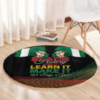 Nigeria Black History Month Round Carpet Live It Learn It Make It - Wonder Print Shop