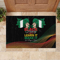 Nigeria Black History Month Rubber Doormat Live It Learn It Make It - Wonder Print Shop