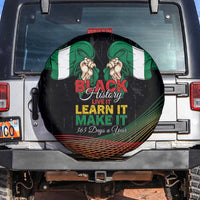 Nigeria Black History Month Spare Tire Cover Live It Learn It Make It - Wonder Print Shop