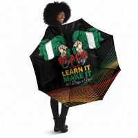 Nigeria Black History Month Umbrella Live It Learn It Make It - Wonder Print Shop