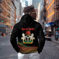 Personalized Nigeria Black History Month Zip Hoodie Live It Learn It Make It - Wonder Print Shop