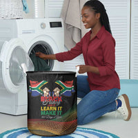 South Africa Black History Month Laundry Basket Live It Learn It Make It - Wonder Print Shop