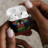 South Africa Black History Month AirPods Case Live It Learn It Make It - Wonder Print Shop
