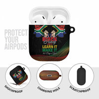 South Africa Black History Month AirPods Case Live It Learn It Make It - Wonder Print Shop