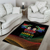 South Africa Black History Month Area Rug Live It Learn It Make It - Wonder Print Shop