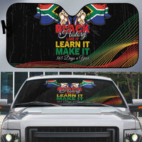 South Africa Black History Month Auto Sun Shade Live It Learn It Make It - Wonder Print Shop
