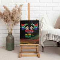 South Africa Black History Month Canvas Wall Art Live It Learn It Make It - Wonder Print Shop
