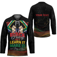 Personalized South Africa Black History Month Hockey Jersey Live It Learn It Make It - Wonder Print Shop