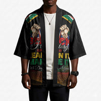 Personalized South Africa Black History Month Kimono Live It Learn It Make It - Wonder Print Shop