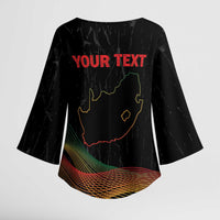 Personalized South Africa Black History Month Kimono Sleeve Blouse Live It Learn It Make It - Wonder Print Shop