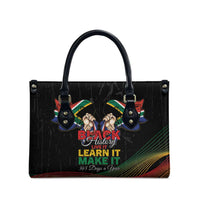 South Africa Black History Month Leather Bag Live It Learn It Make It - Wonder Print Shop