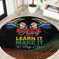 South Africa Black History Month Round Carpet Live It Learn It Make It - Wonder Print Shop