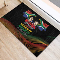 South Africa Black History Month Rubber Doormat Live It Learn It Make It - Wonder Print Shop