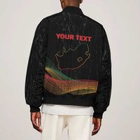 Personalized South Africa Black History Month Sleeve Zip Bomber Jacket Live It Learn It Make It - Wonder Print Shop