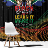 South Africa Black History Month Window Curtain Live It Learn It Make It - Wonder Print Shop