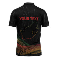 Personalized South Africa Black History Month Zipper Polo Shirt Live It Learn It Make It - Wonder Print Shop