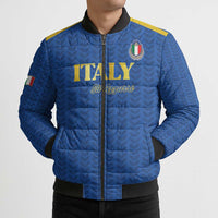 Custom Italy Football 2026 Bomber Puffer Jacket Road To Champions - Wonder Print Shop
