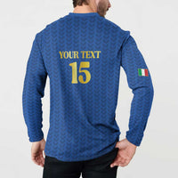 Custom Italy Football 2026 Button Sweatshirt Road To Champions - Wonder Print Shop