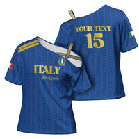 Custom Italy Football 2026 Cross Shoulder Shirt Road To Champions - Wonder Print Shop