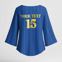 Custom Italy Football 2026 Kimono Sleeve Blouse Road To Champions - Wonder Print Shop