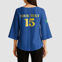 Custom Italy Football 2026 Kimono Sleeve Blouse Road To Champions - Wonder Print Shop