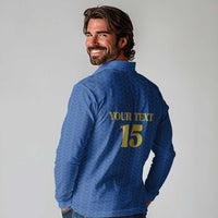 Custom Italy Football 2026 Long Sleeve Polo Shirt Road To Champions - Wonder Print Shop