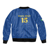 Custom Italy Football 2026 Sleeve Zip Bomber Jacket Road To Champions - Wonder Print Shop