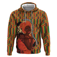 African-American Mother's Day Hoodie Black Mom And Son Kente Pattern