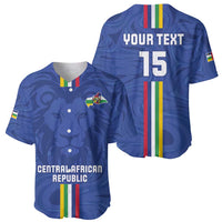 Custom Central African Republic Football Baseball Jersey Go Les Fauves Go