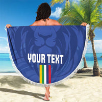 Custom Central African Republic Football Beach Blanket Go Les Fauves Go