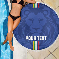 Custom Central African Republic Football Beach Blanket Go Les Fauves Go