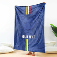 Custom Central African Republic Football Blanket Go Les Fauves Go