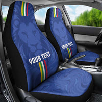 Custom Central African Republic Football Car Seat Cover Go Les Fauves Go