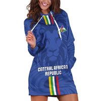 Custom Central African Republic Football Hoodie Dress Go Les Fauves Go