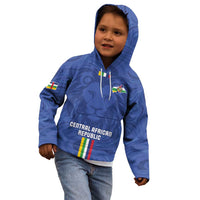 Custom Central African Republic Football Kid Hoodie Go Les Fauves Go