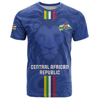Custom Central African Republic Football T Shirt Go Les Fauves Go