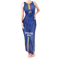 Custom Central African Republic Football Tank Maxi Dress Go Les Fauves Go