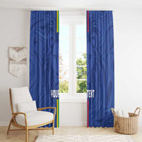 Custom Central African Republic Football Window Curtain Go Les Fauves Go