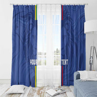 Custom Central African Republic Football Window Curtain Go Les Fauves Go