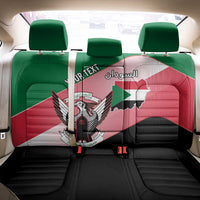 Personalized Sudan Back Car Seat Cover Sudanese Secretary Bird Flag Style